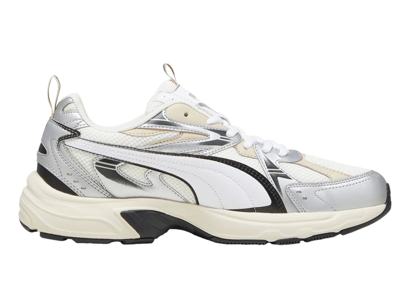 Tenis PUMA Milenio Tech Blanco y Plateado para Hombre