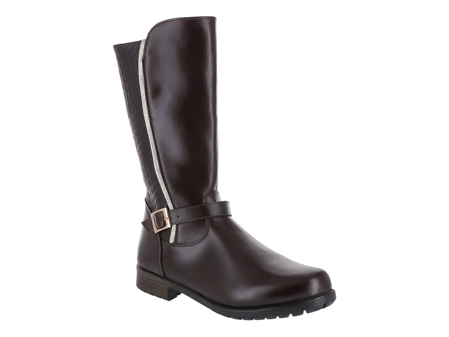 Botas Tropicana Café de Cuero Napa para Niña
