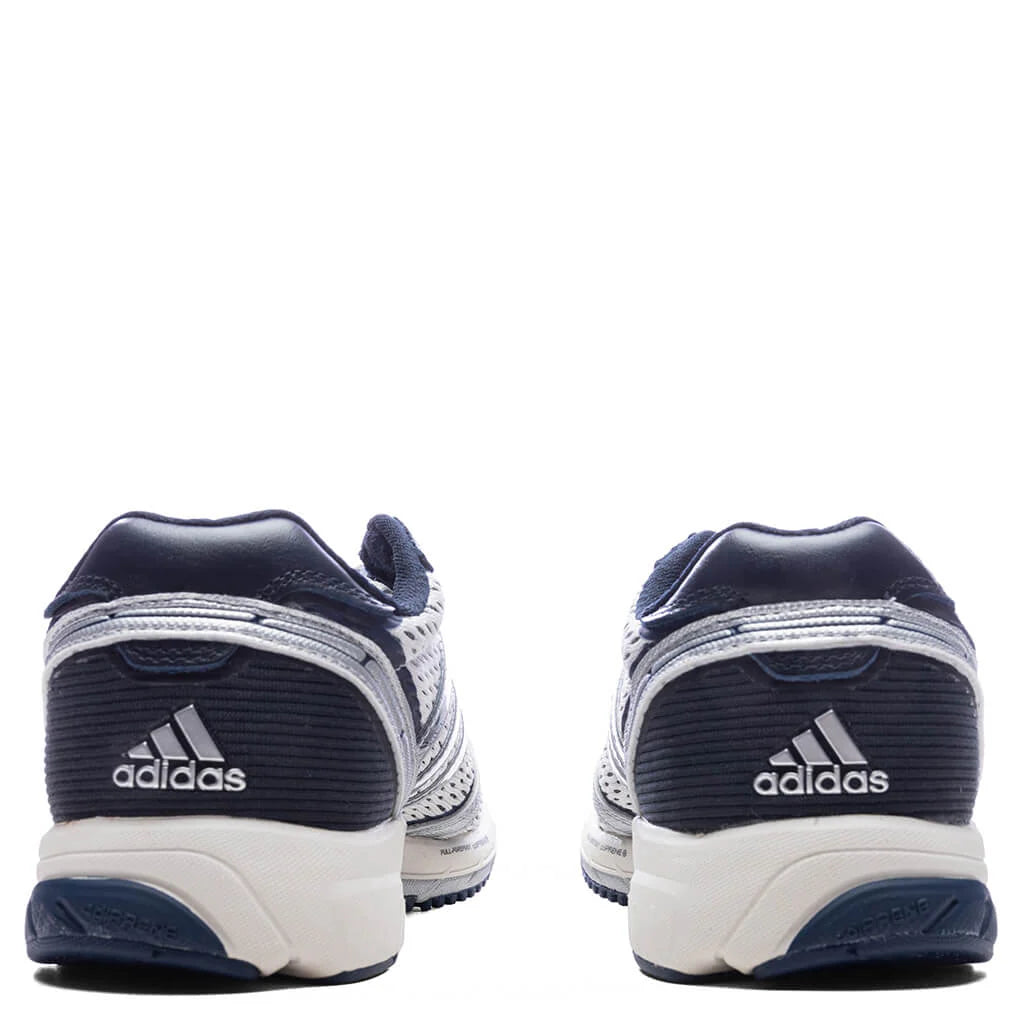 Adidas x Sporty Rich Womens Adizero Adios Cloud White Collegiate Navy Cloud White