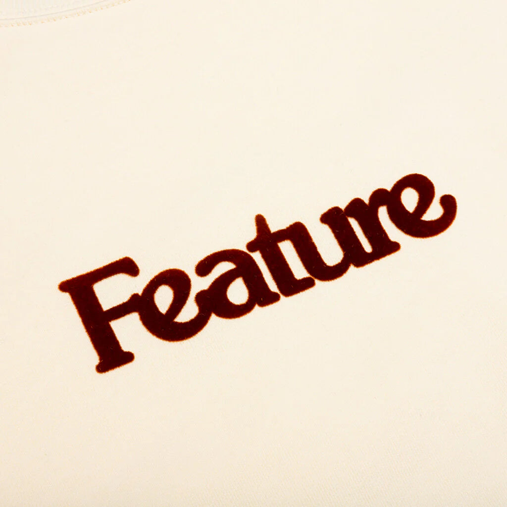 Academy Crewneck Cannoli Cream Gold Flame