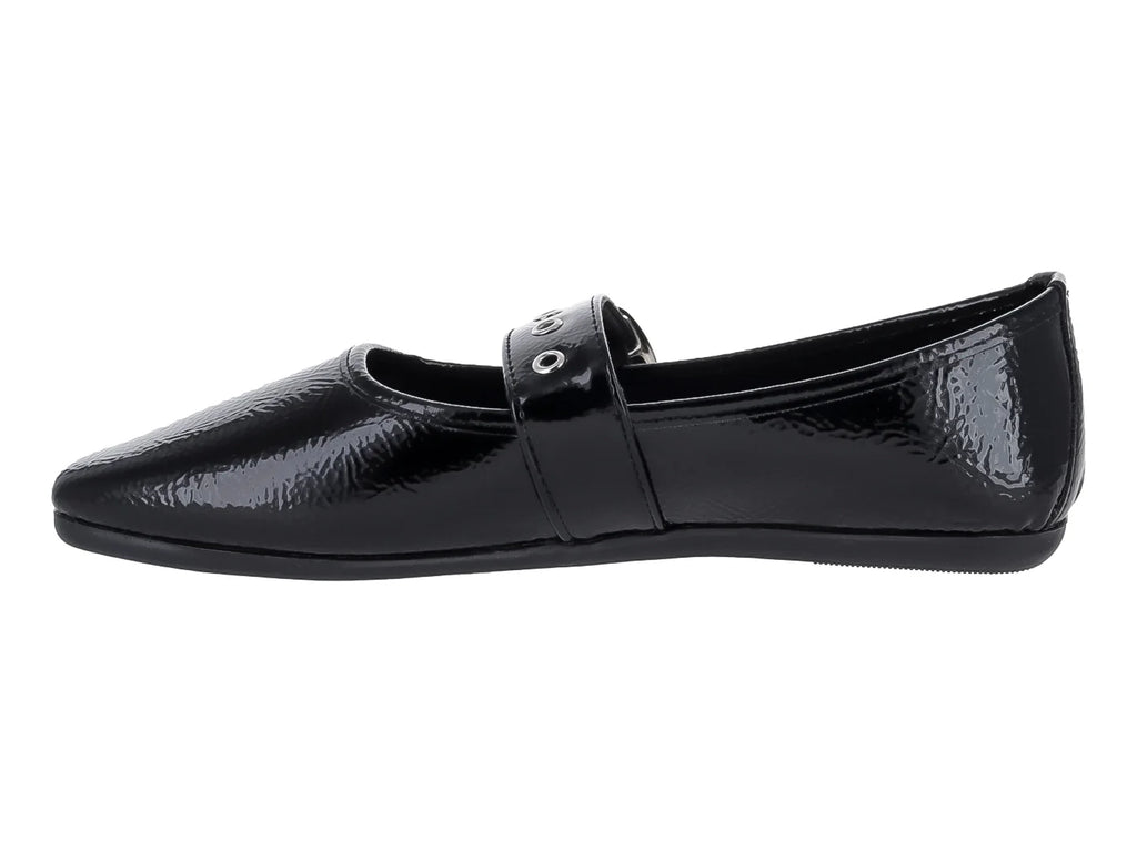 Zapatos Flats Luna Rosa Negro para Mujer