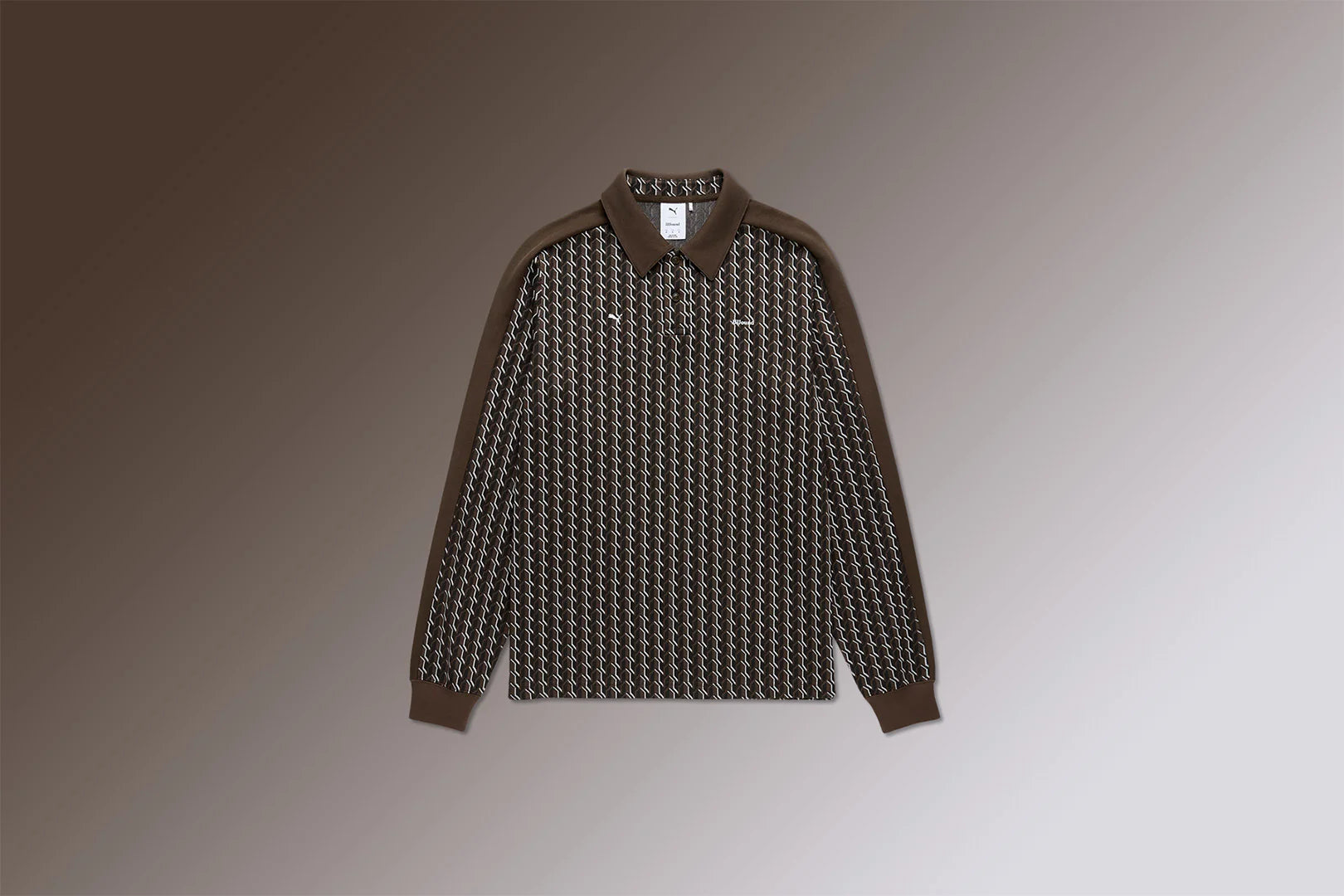 Puma x JJJJound T7 Longsleeve Polo Chocolate
