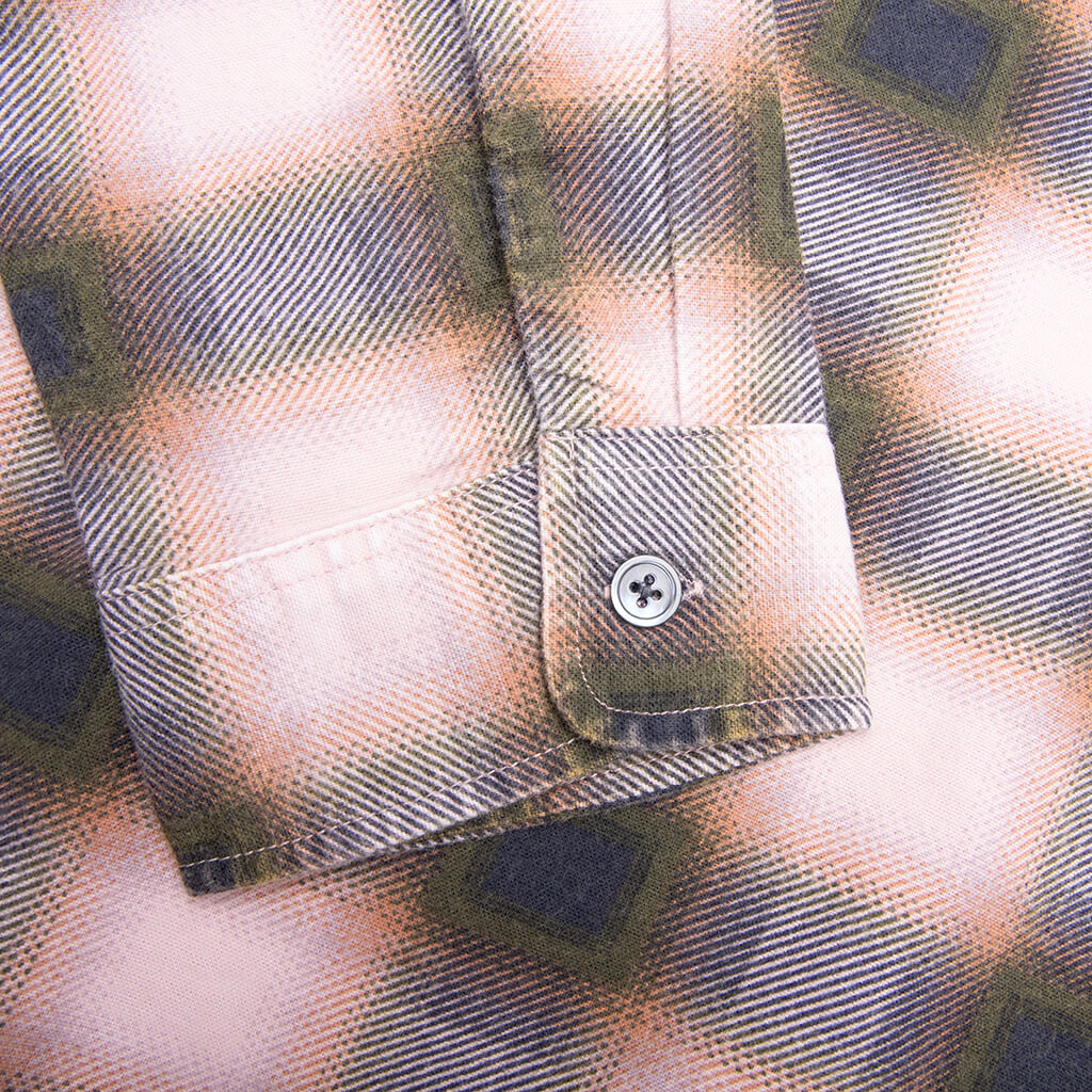 June Plaid Shirt Rose