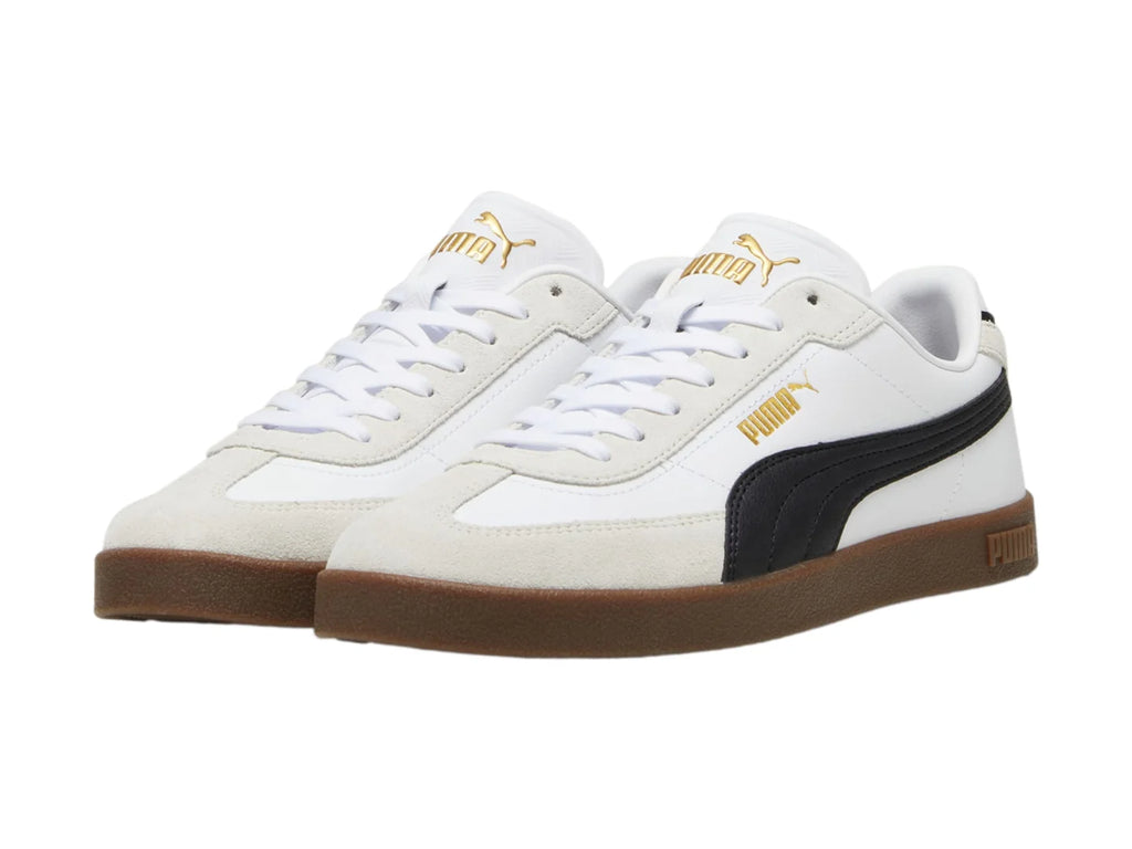 Tenis PUMA Club II Era Blanco Negro y Gris para Hombre