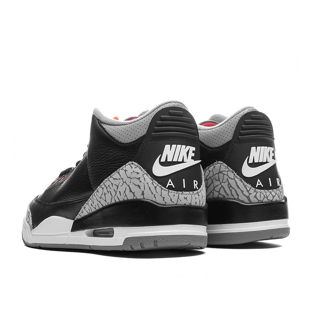 Air Jordan 3 Retro GS Black Cement Black Fire Red Cement Grey Summit White