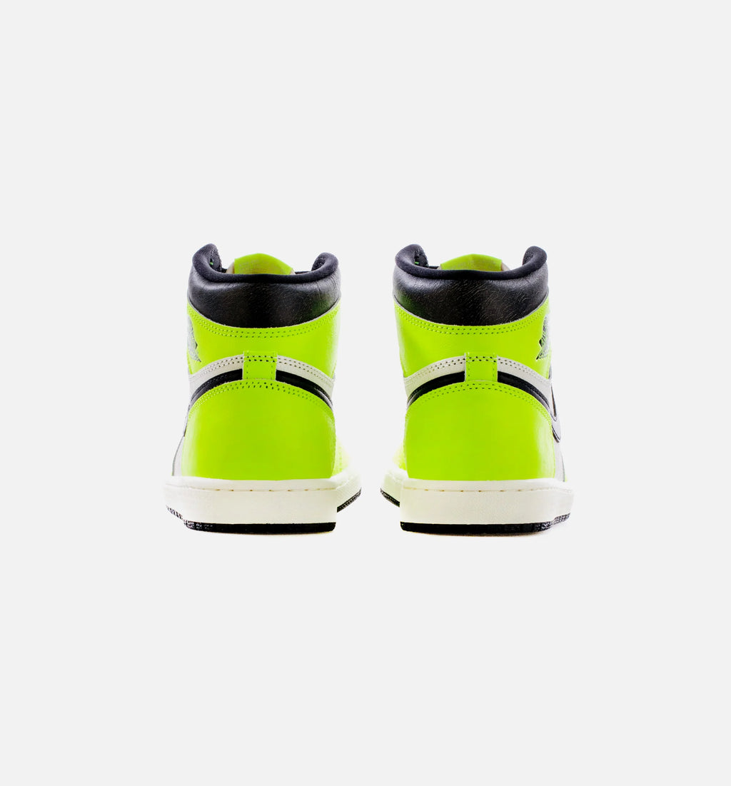 Air Jordan 1 High OG Visionaire Mens Lifestyle Shoes White Neon Green Free Shipping