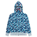 Abc Camo Shark Full Zip Hoodie Blue