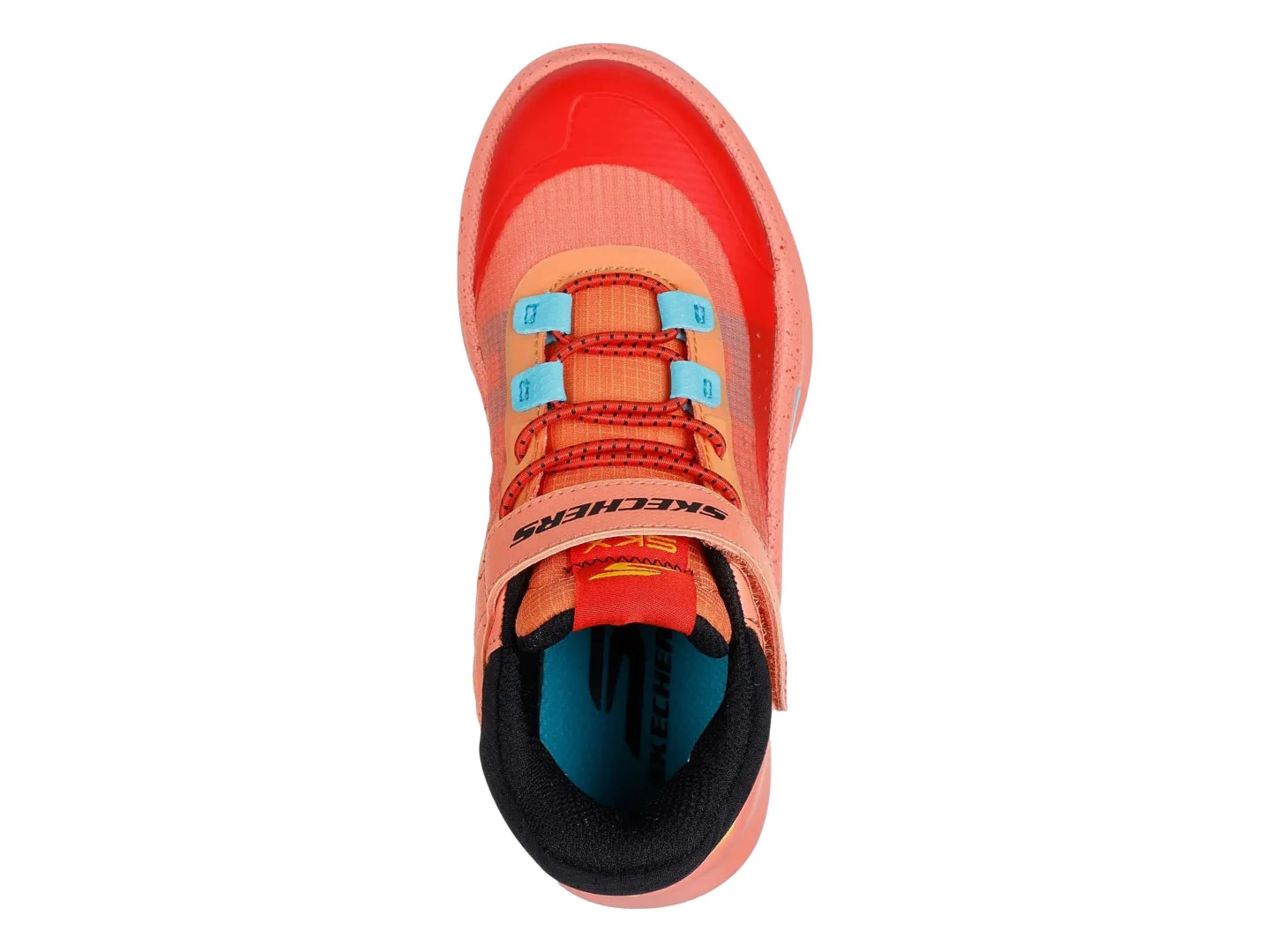 Tenis Skechers SKX Court Hype Naranja para Niño