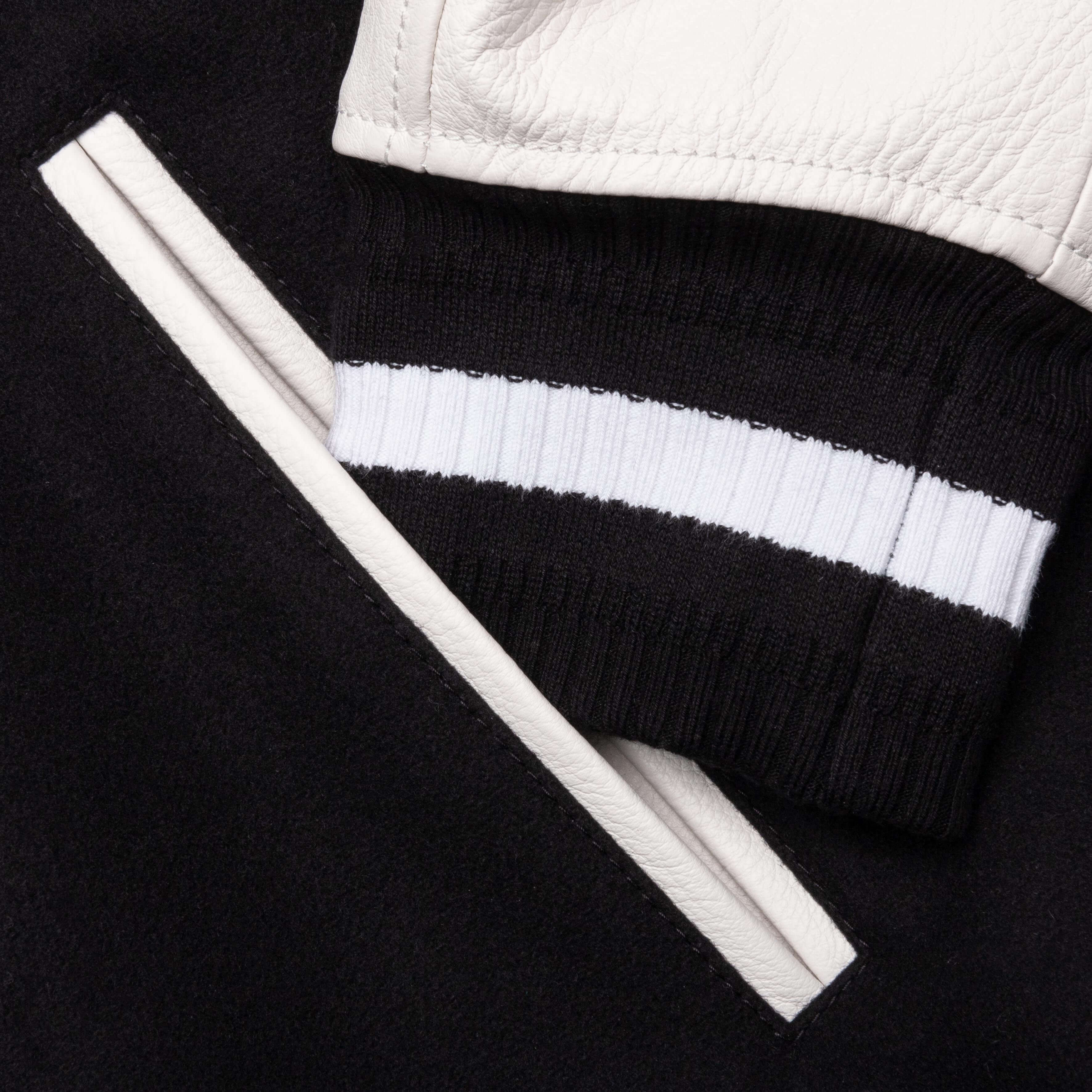 Varsity Jacket Black White