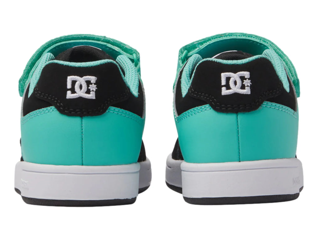 Tenis DC Shoes Mateca 4 V Negro con Aqua para Niño