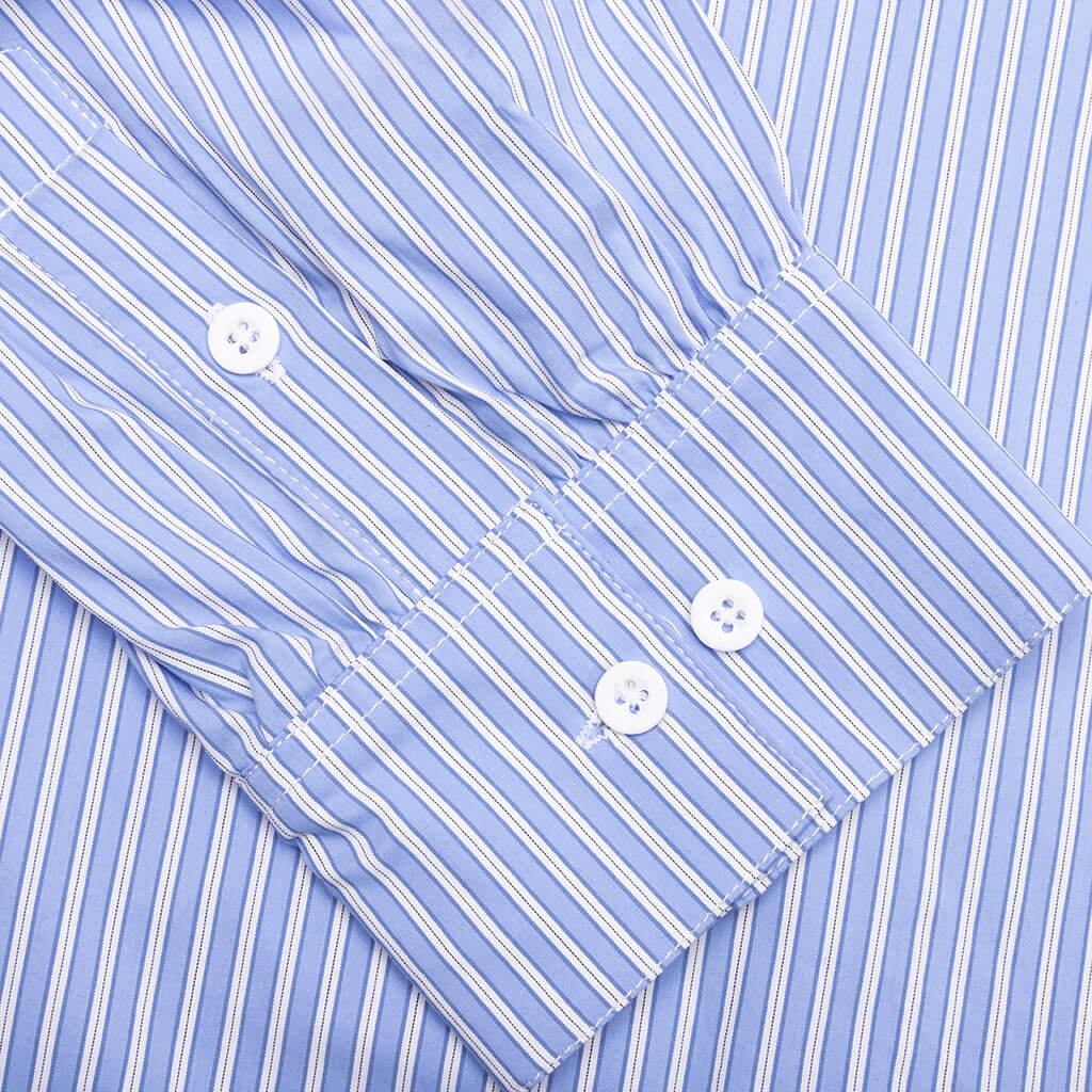 Expect Nothing L S Shirt Blue White