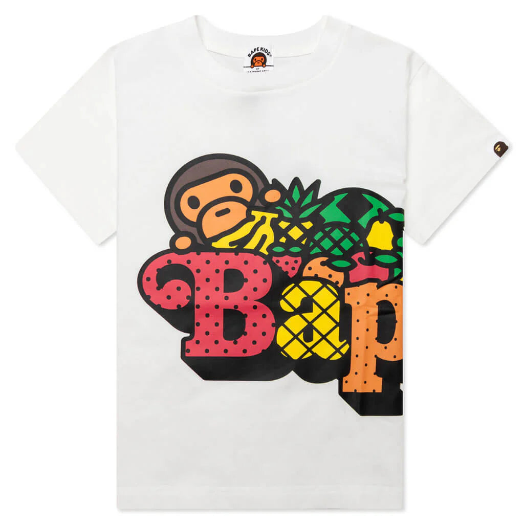 Kids Baby Milo Fruit Tee White