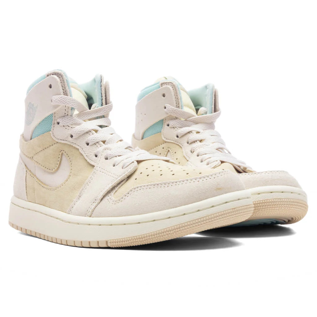 Womens Air Jordan 1 Zoom CMFT 2 Coconut Milk Legend Light Brown Light Dew
