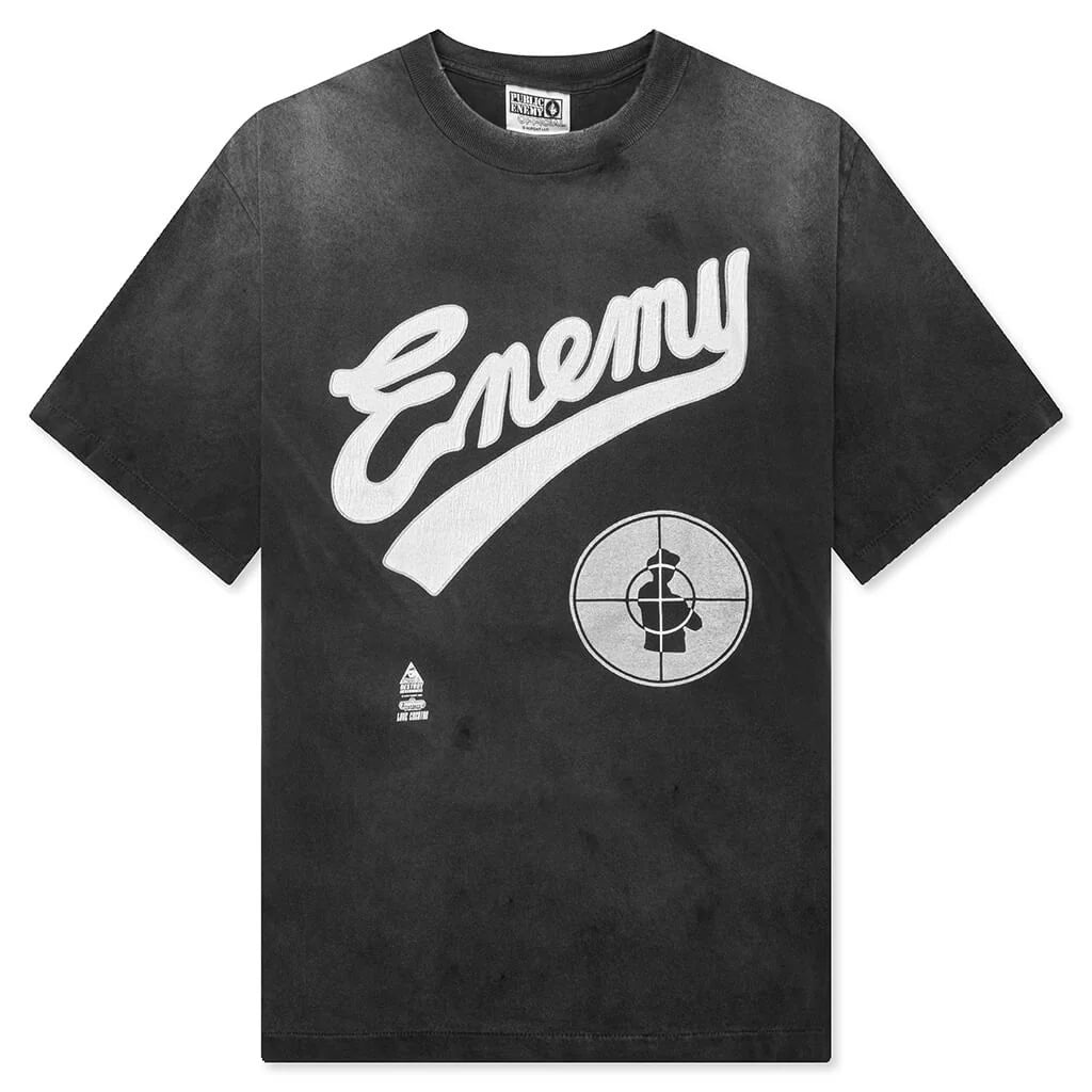 Saint Michael x Public Enemy Saint Enemy S S Tee Black
