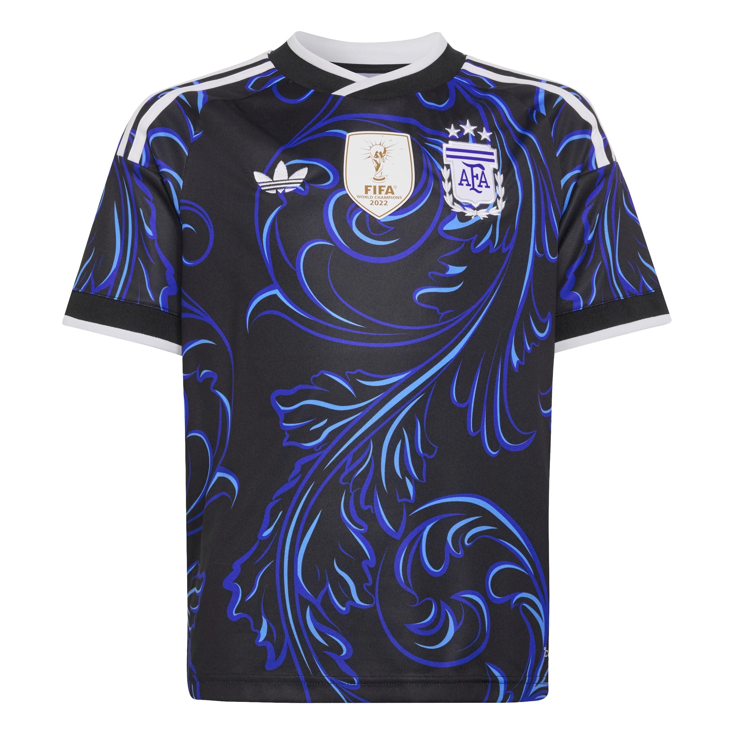 adidas Argentina Away Messi Youth Soccer Jersey 2026 Black Blue