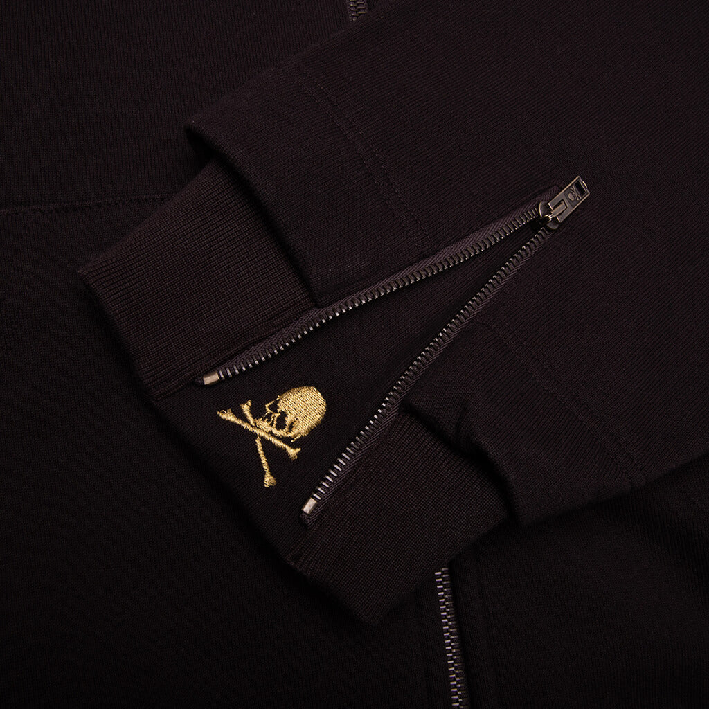 Zip Up Hoodie Brown