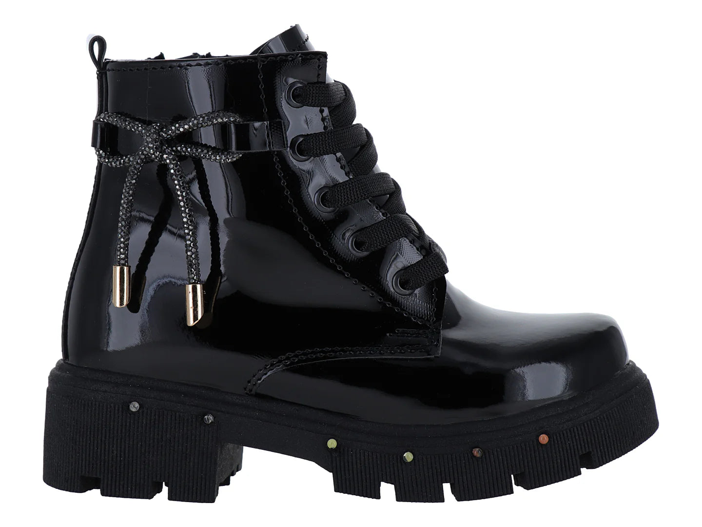 Botas Kassandra de Charol Negro para Niña