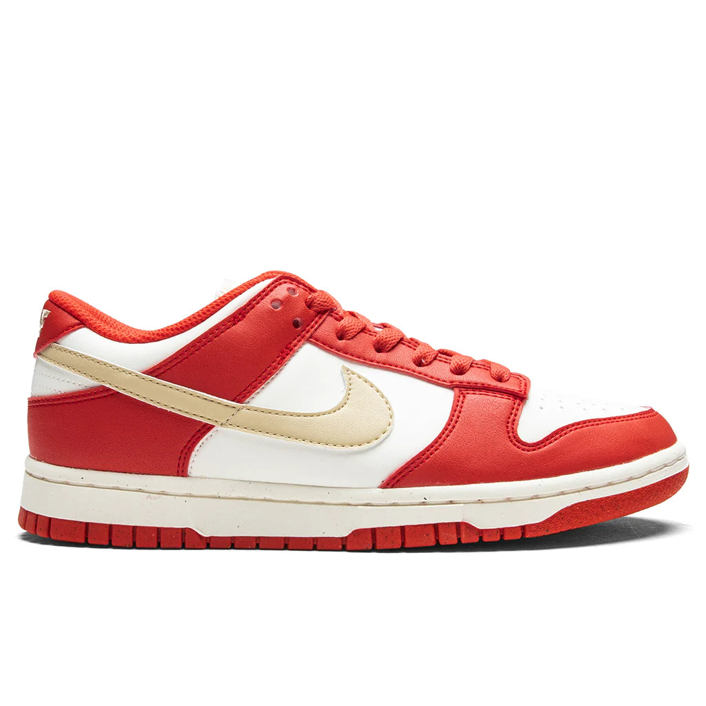 Womens Dunk Low Light Crimson Team Gold Sail