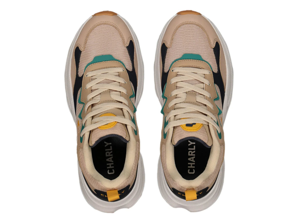 Tenis Charly Beige y Marino para Hombre