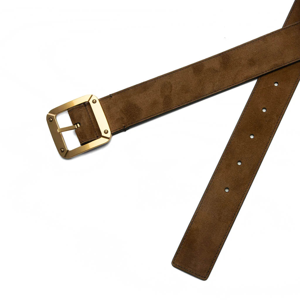 Reversible Leather Belt Cognac Brown Black