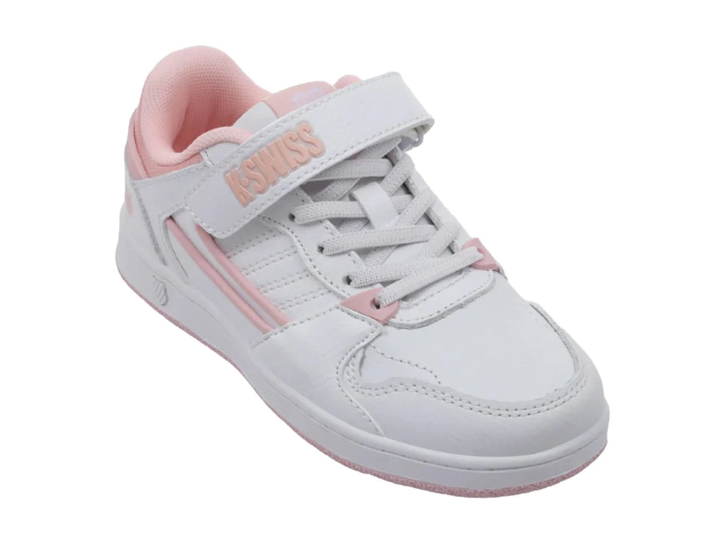 Tenis K Swiss Saros Blanco y Rosa para Niña