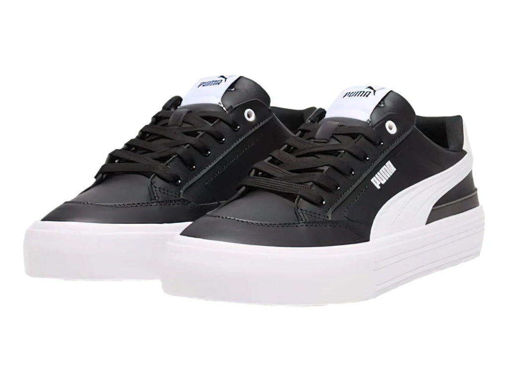 Tenis PUMA Court Classic Vulc Negro y Blanco para Hombre