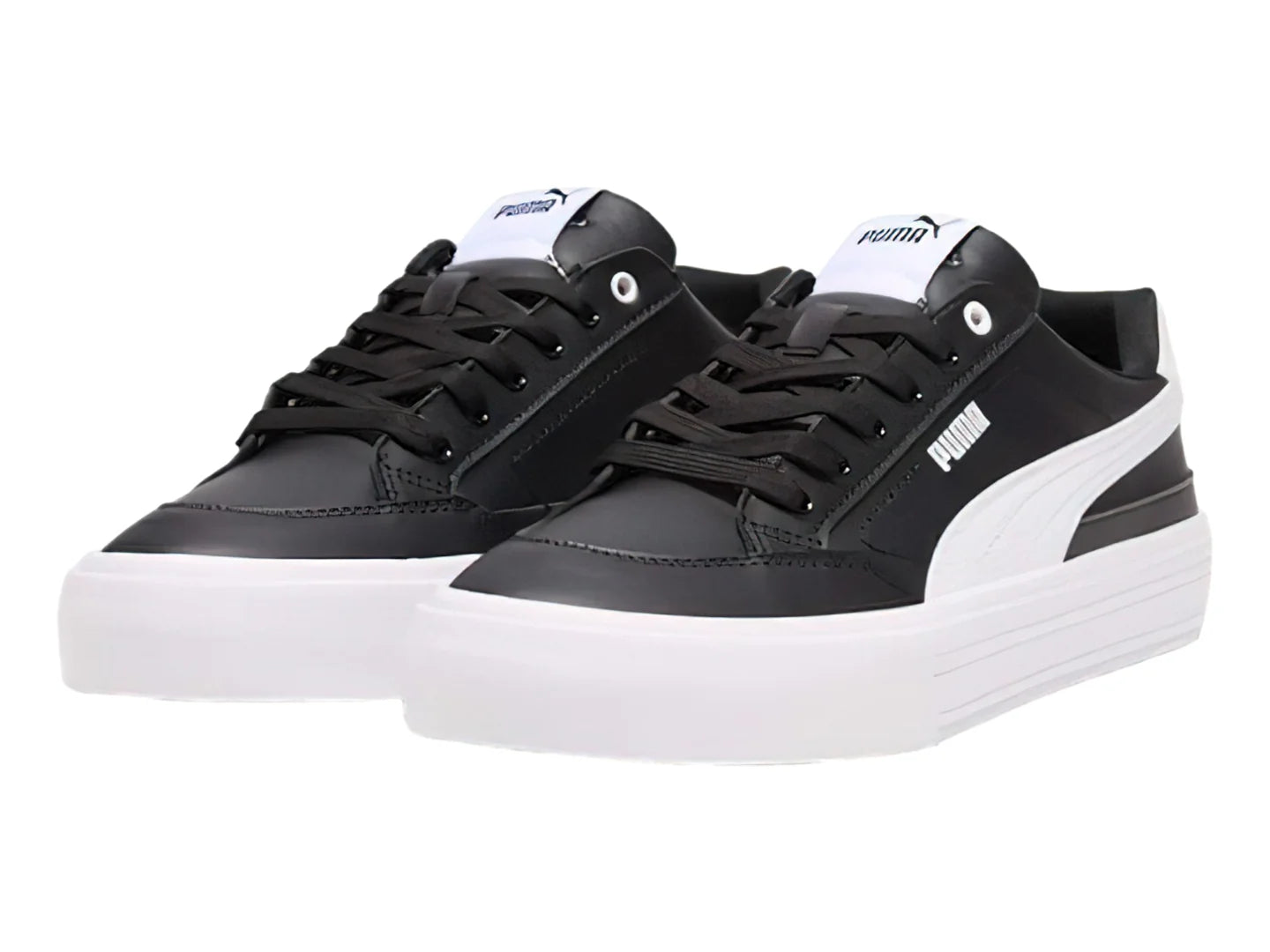 Tenis PUMA Court Classic Vulc Negro y Blanco para Hombre