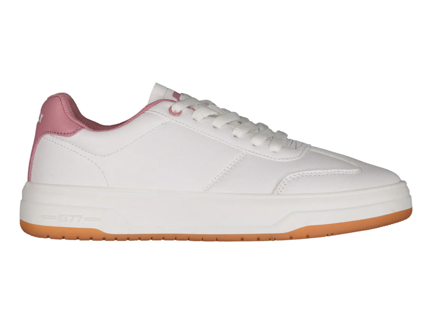 Tenis Charly Classic Blanco con Rosa y Café para Mujer