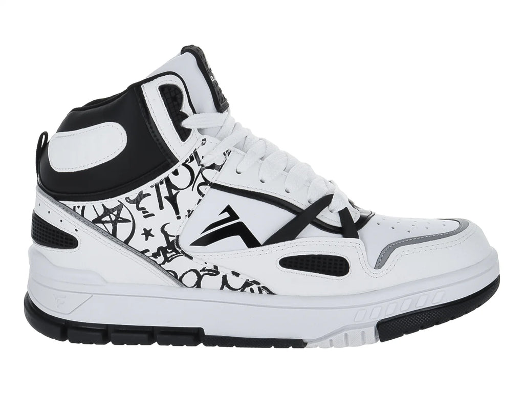 Tenis Bota Clasben Negro Blanco para Hombre