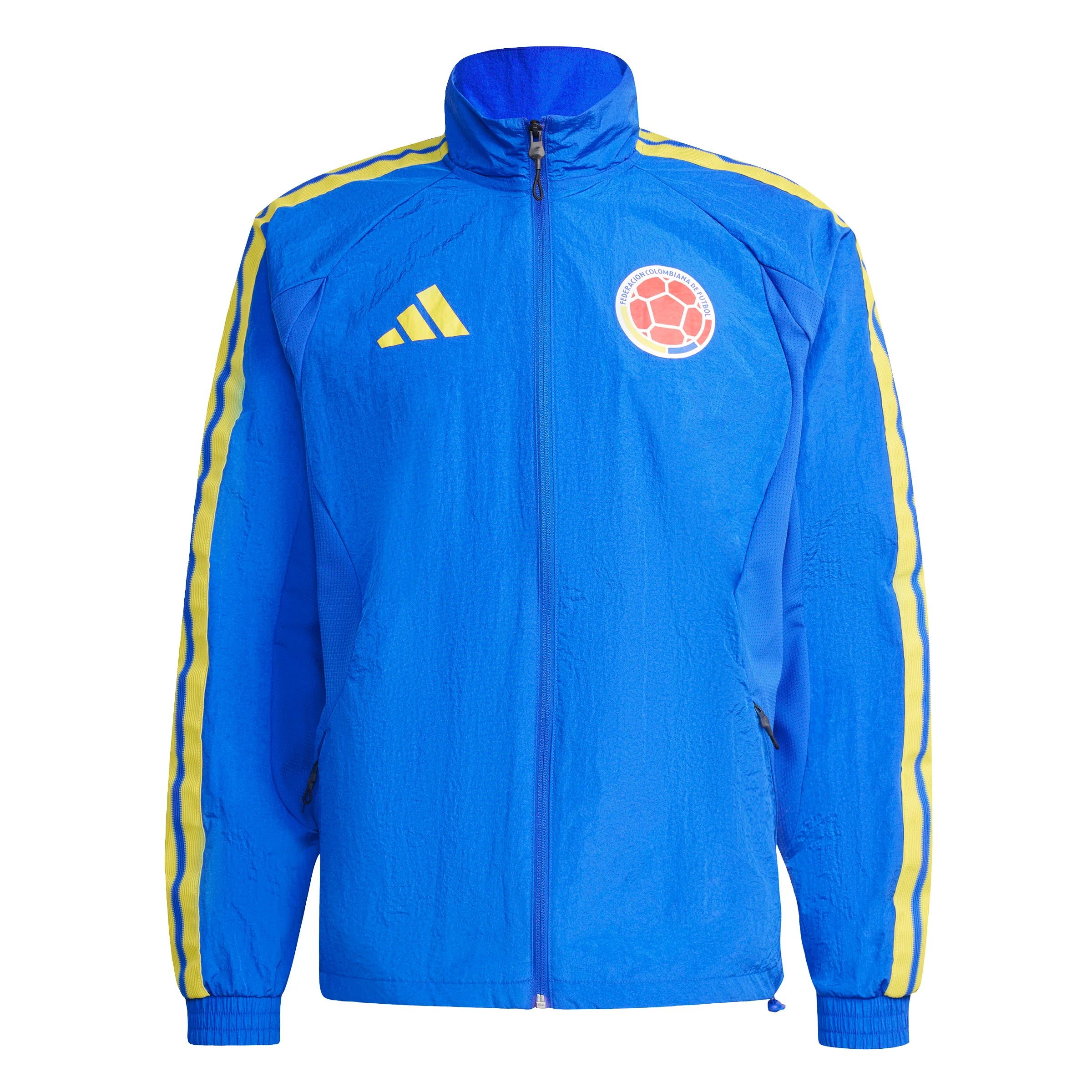 adidas Colombia Home Anthem Mens Soccer Jacket Blue