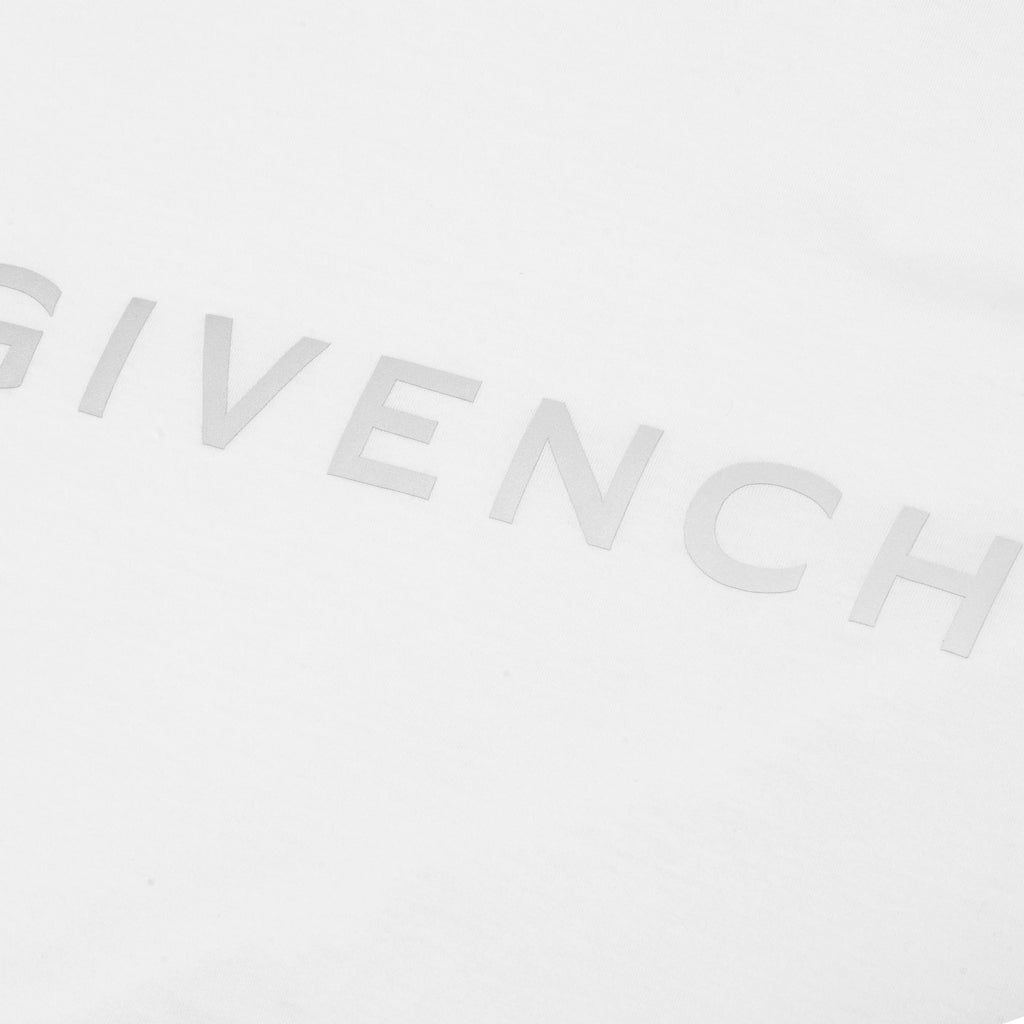 Reflective Slim Fit T Shirt White