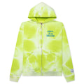 French Zip Hoodie Lime Green
