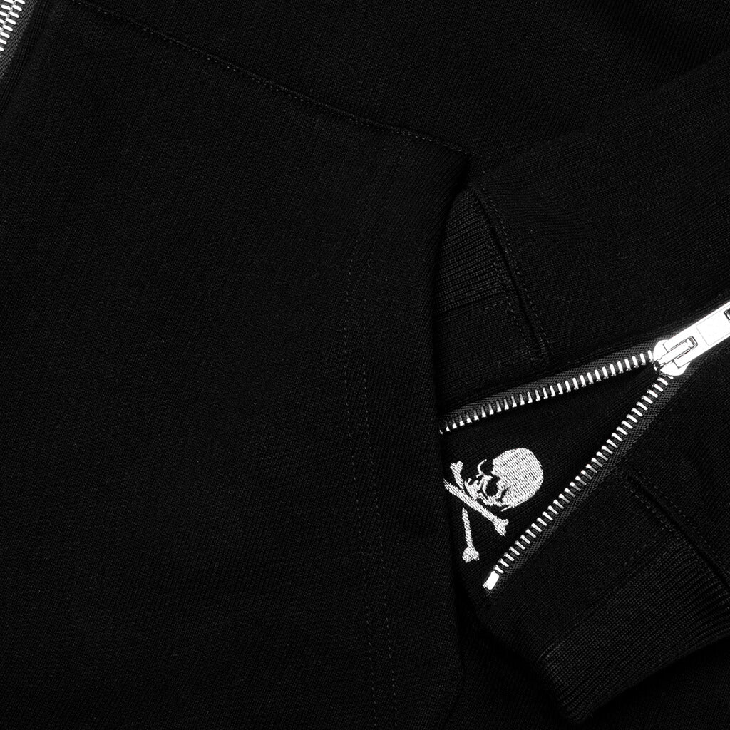 Boxy OG Puffed Zip Up Hoodie Black