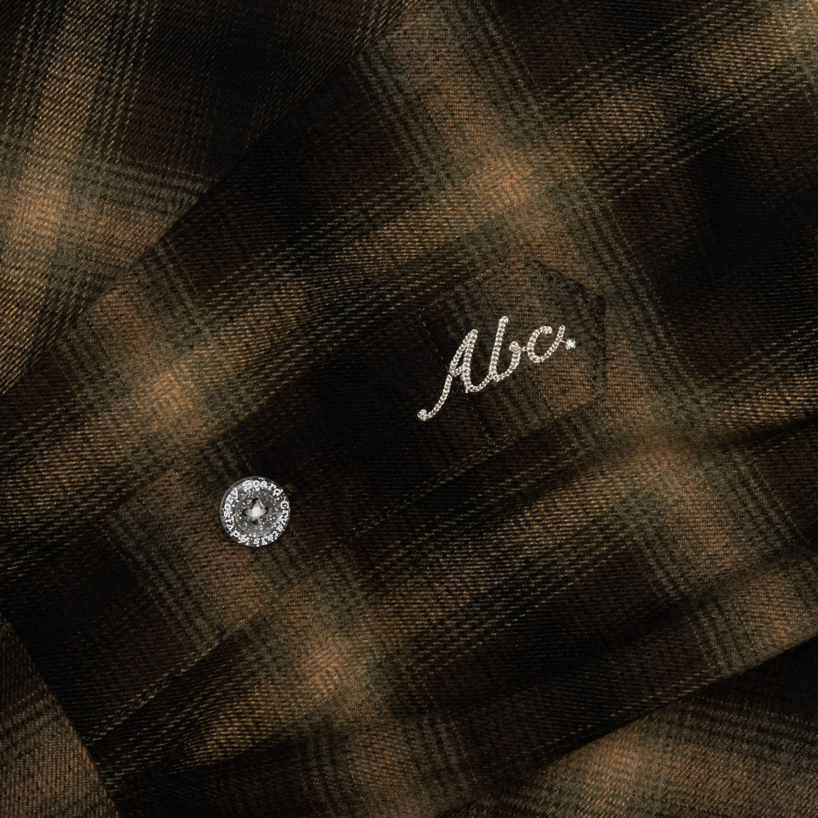 Abc Flannel Plaid Puffer Quilted Jacket Green