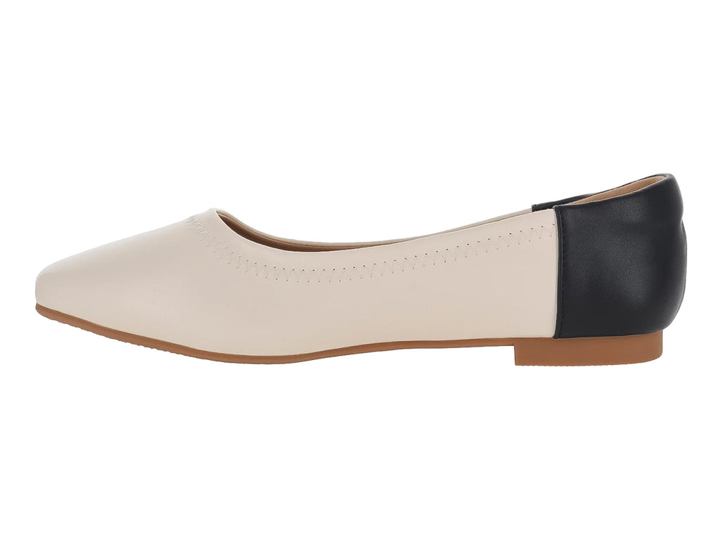Zapatillas Ballerina Roze Bicolor Nude y Negro para Mujer