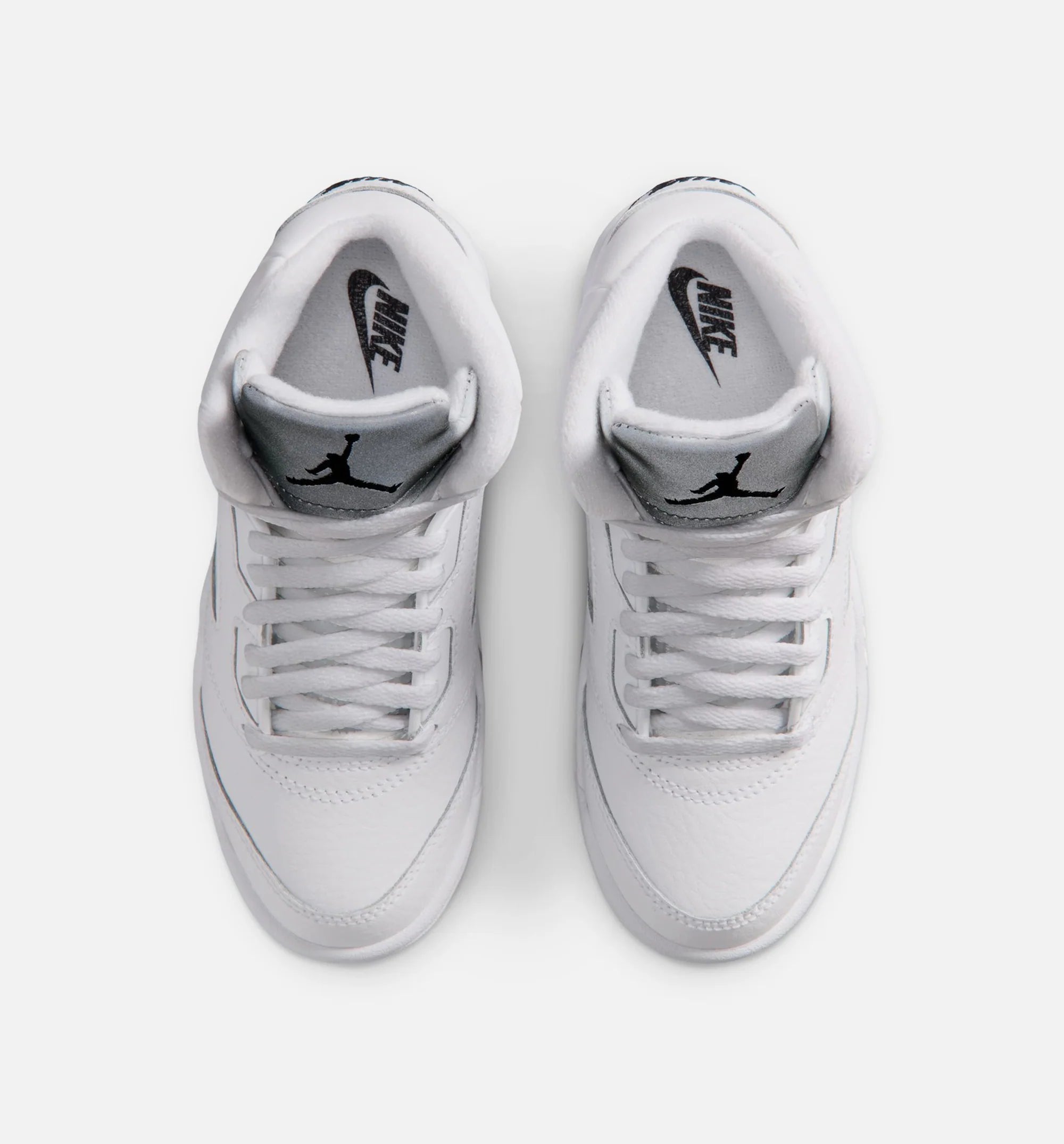 Air Jordan 5 Retro OG White Metallic Preschool Lifestyle Shoe White Black Metallic Silver Free Shipping