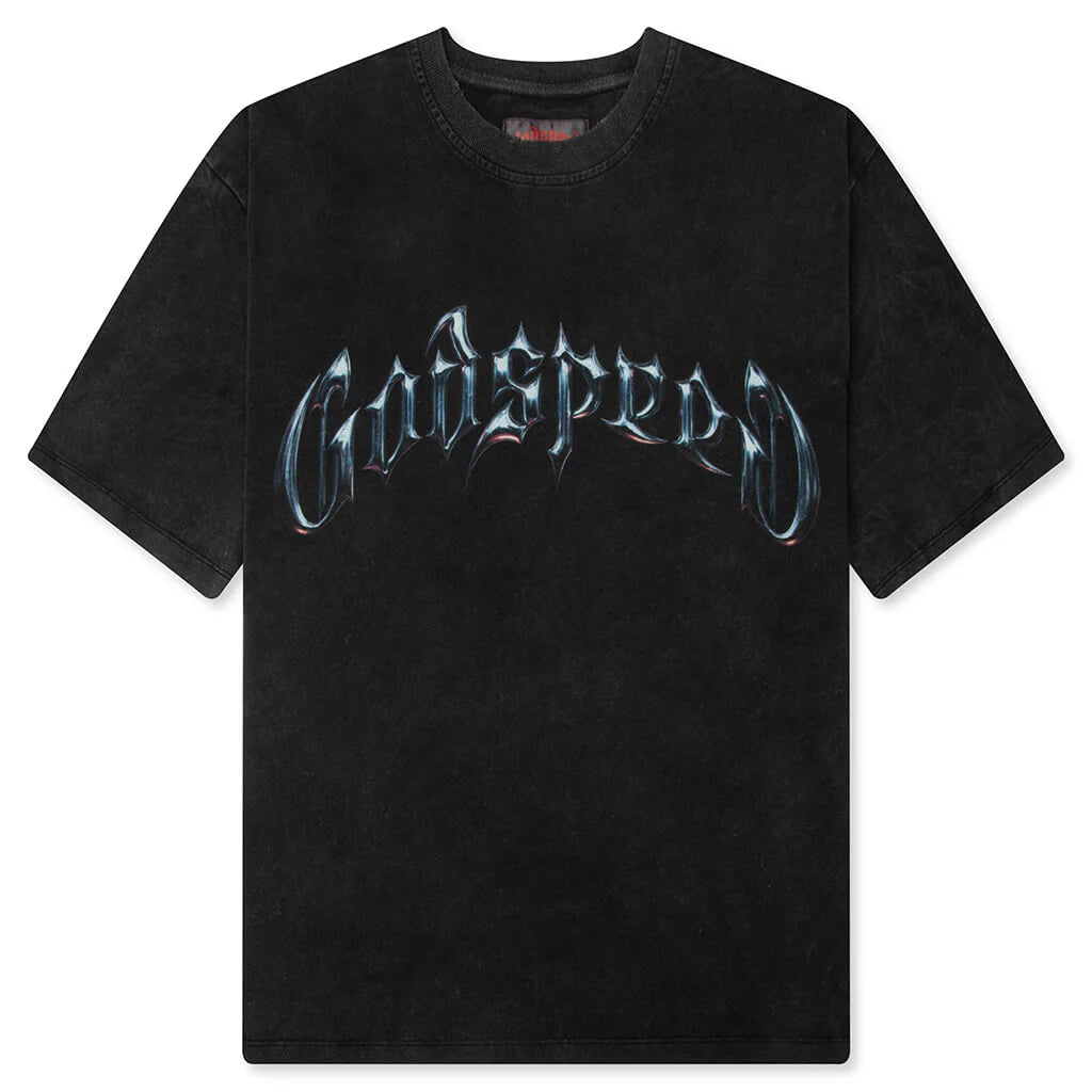 Symmetrical Logo T Shirt Black Wash