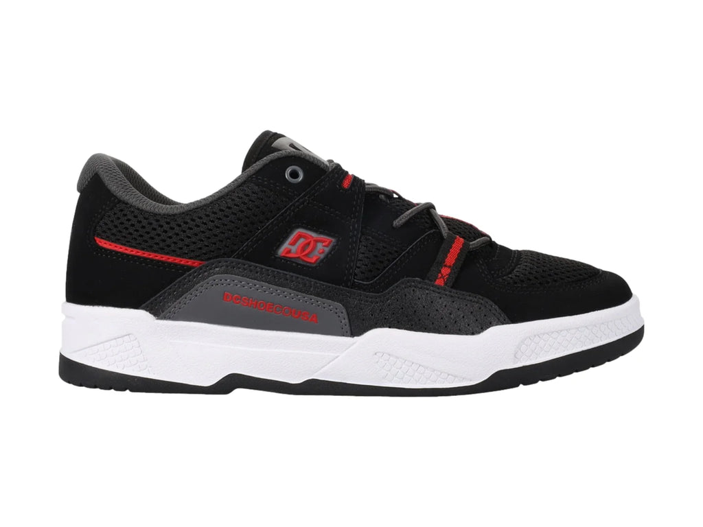 Tenis DC Shoes Construct Negro y Rojo para Hombre