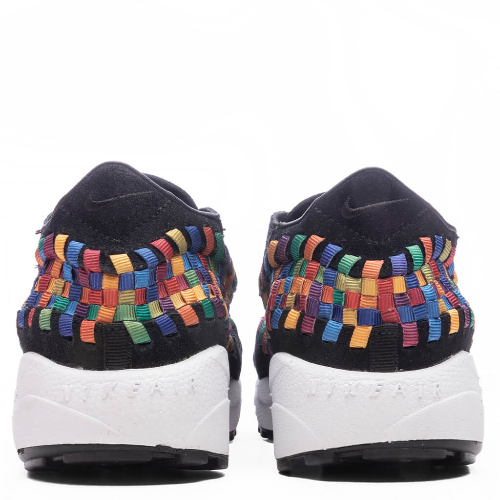 Womens Air Footscape Woven Black Black White