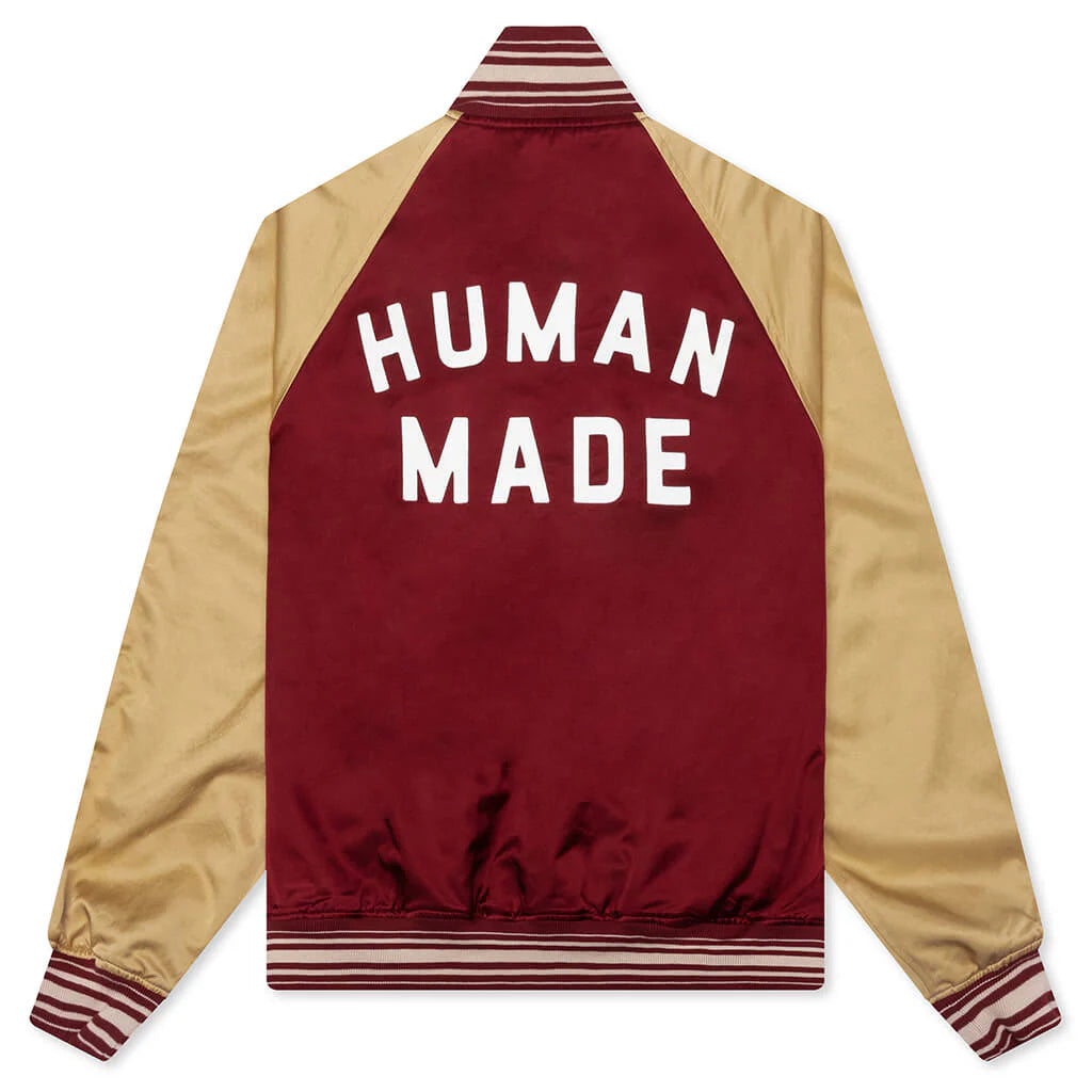 Reversible Satin Jacket Burgundy