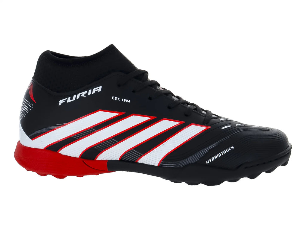 Tenis de Fútbol Turf Furia Negro y Rojo para Hombre