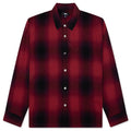 Loose Weave Plaid Shirt Red