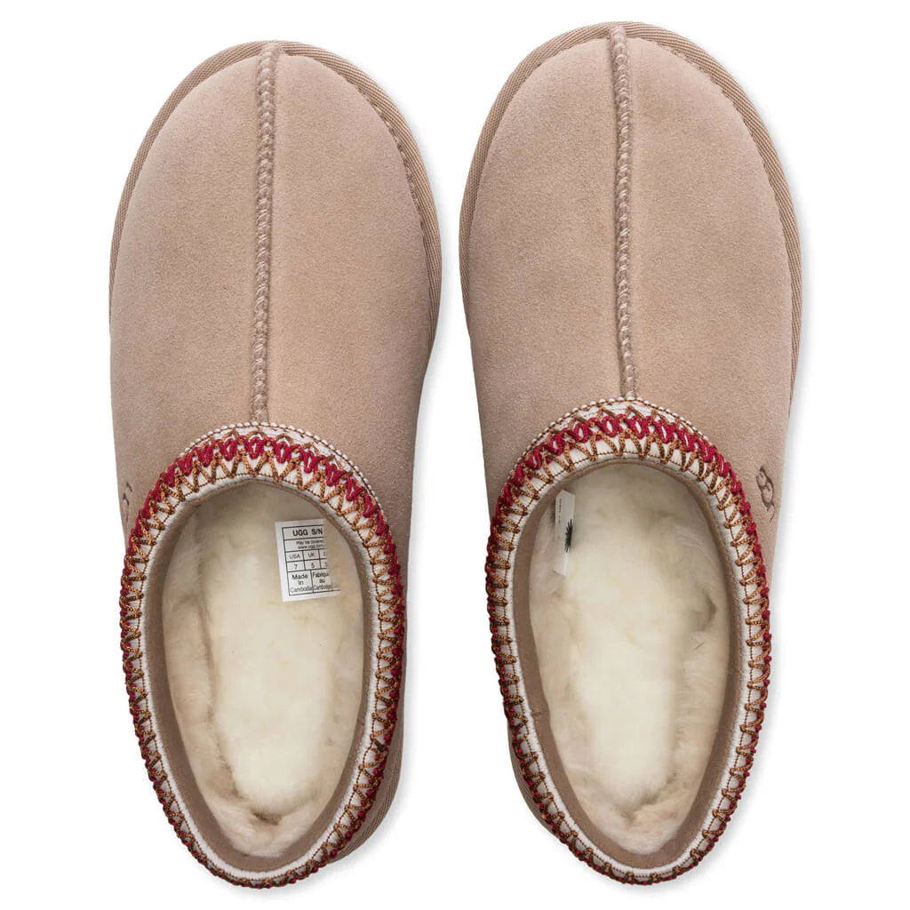 Womens Tasman Slipper Sand Dark Cherry