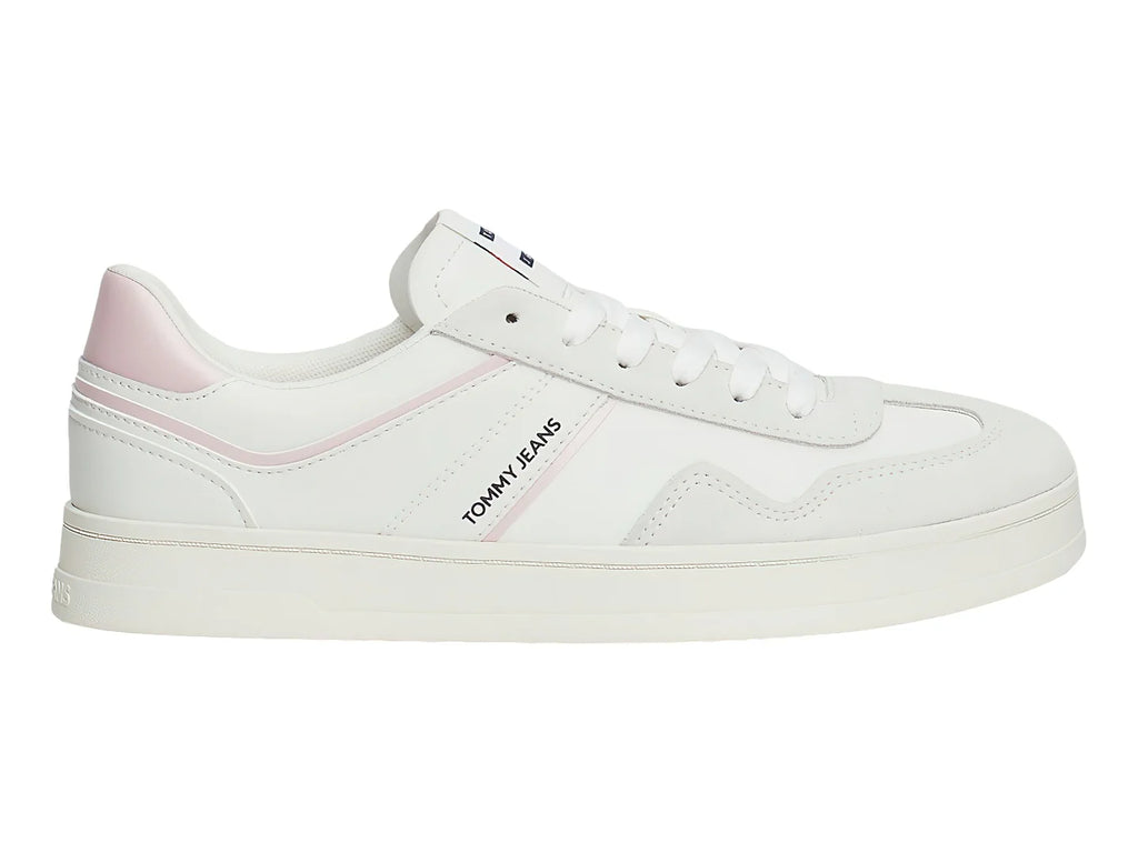 Tenis Tommy Hilfiger The Greenwich Blanco y Rosa para Mujer