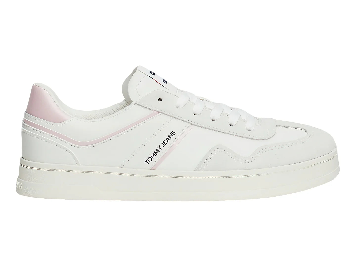 Tenis Tommy Hilfiger The Greenwich Blanco y Rosa para Mujer