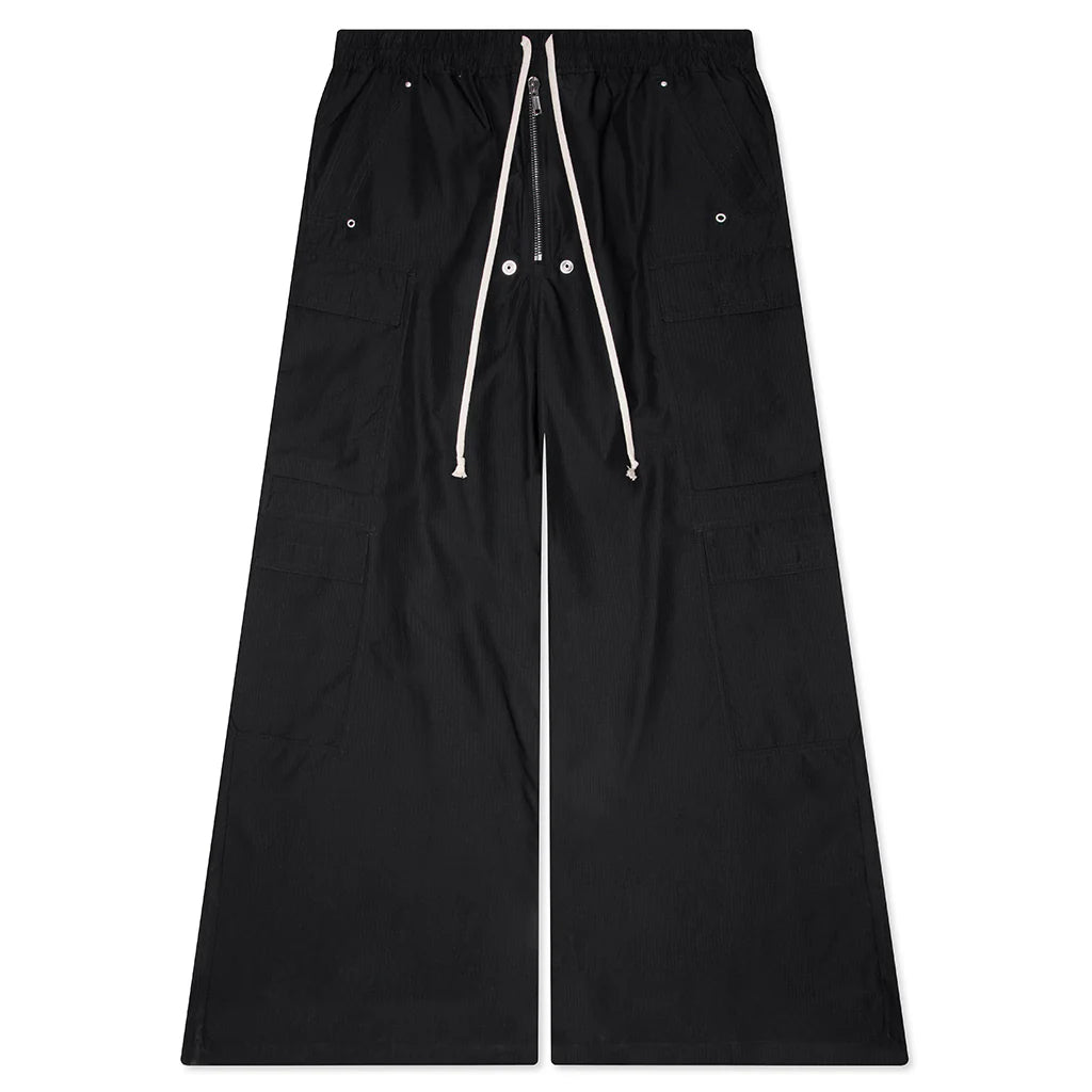 Double Cargo Jumbo Belas Pants Black