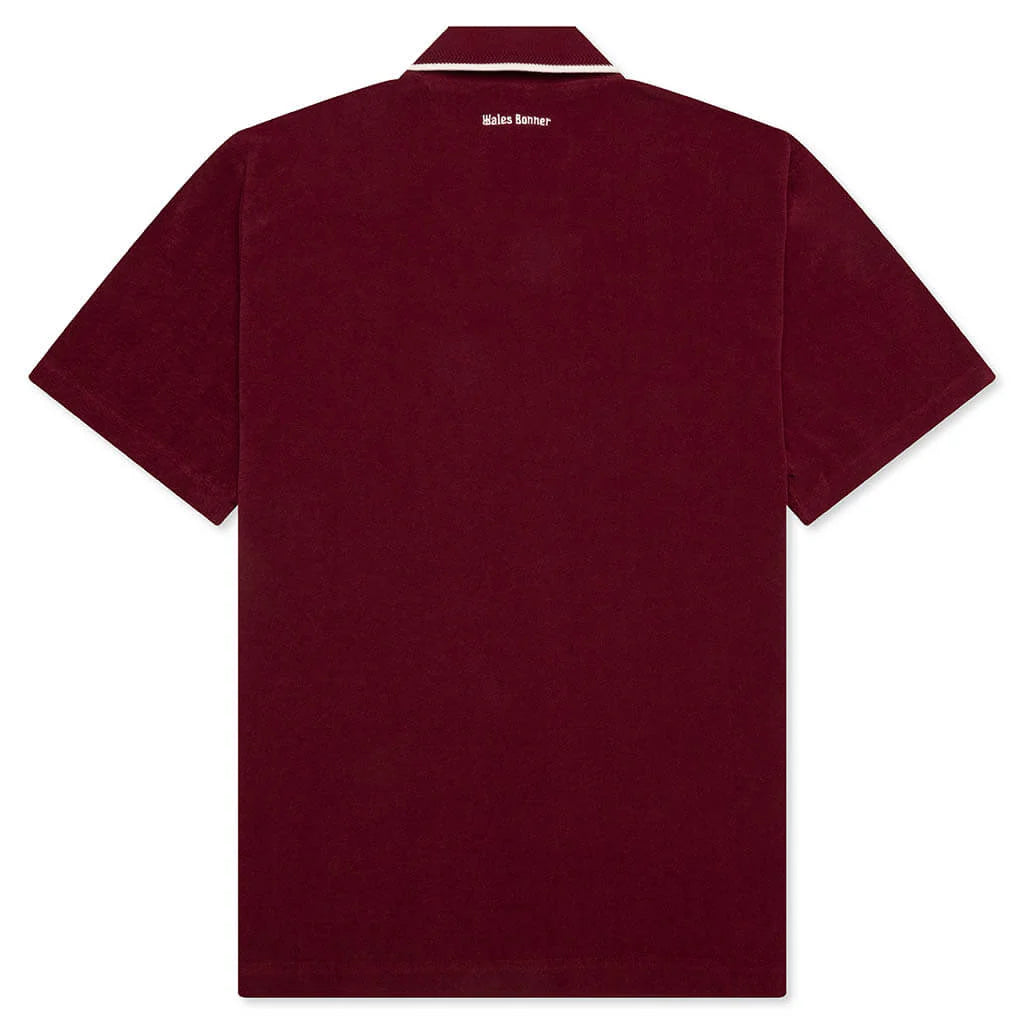 Adidas x Wales Bonner Terry Polo Collegiate Burgundy