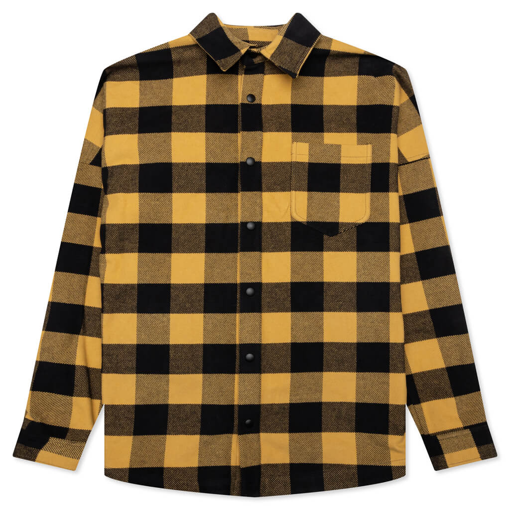 Classic Logo Overshirt Gold White