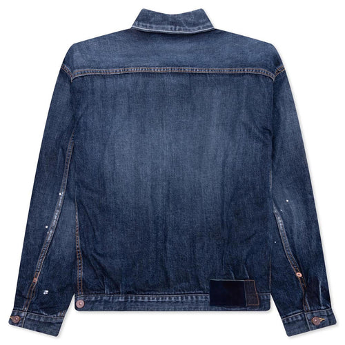 101XX S S Damaged Jacket Indigo