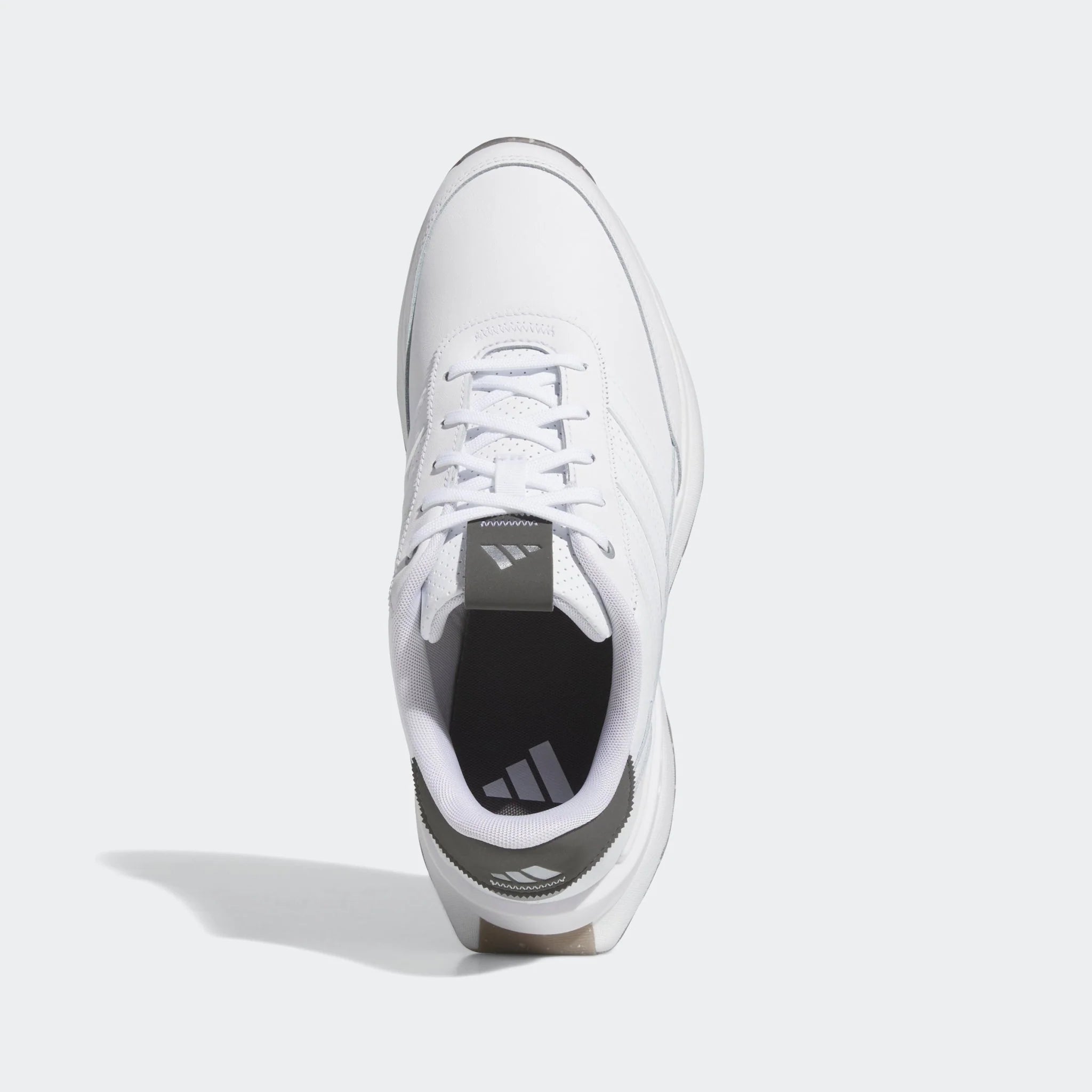 adidas S2G 24 Leather Spikeless Golf Shoes White White Charcoal